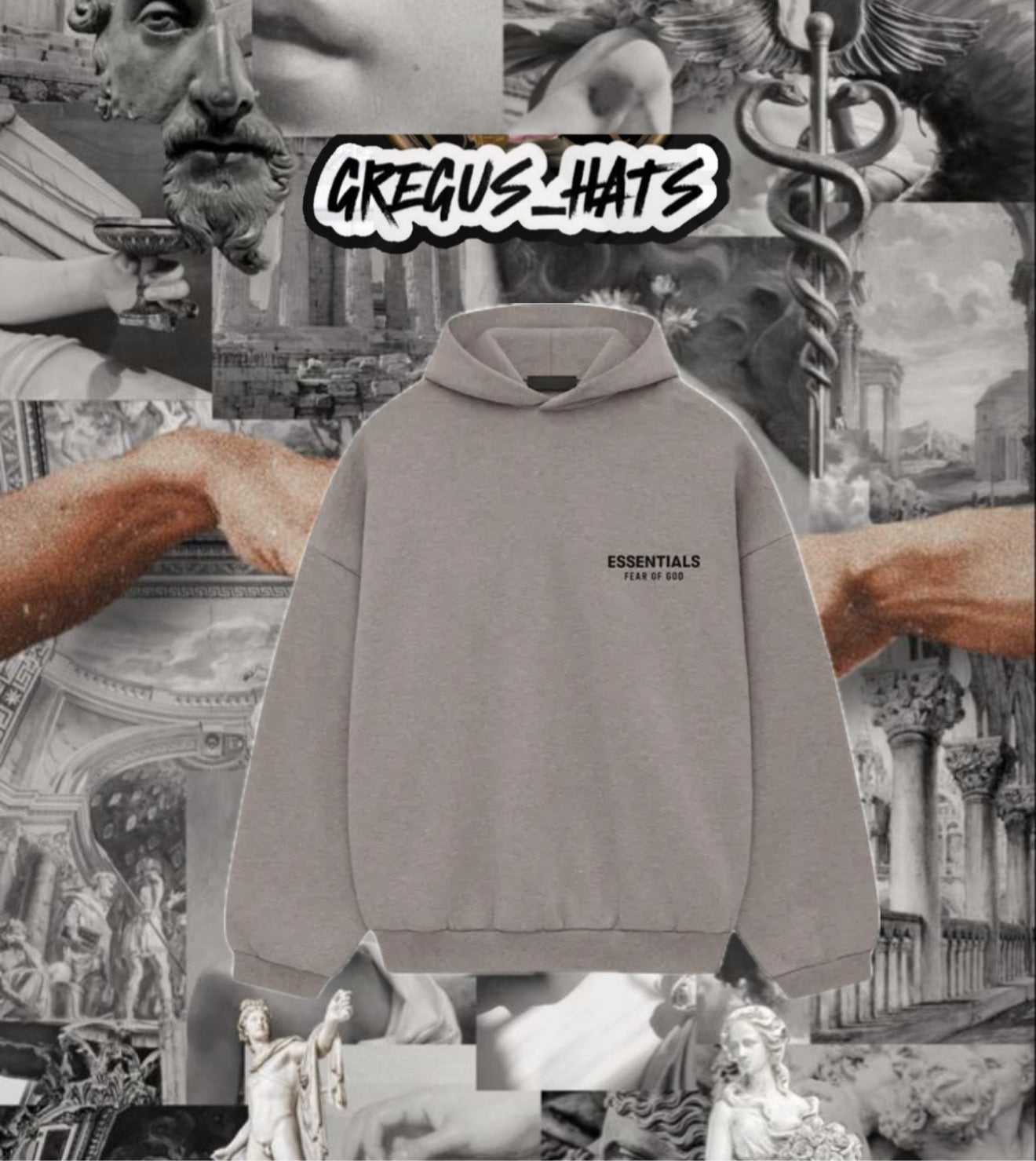 FEAR OF GOD
ESSENTIALS HOODIE
-Heather Gray