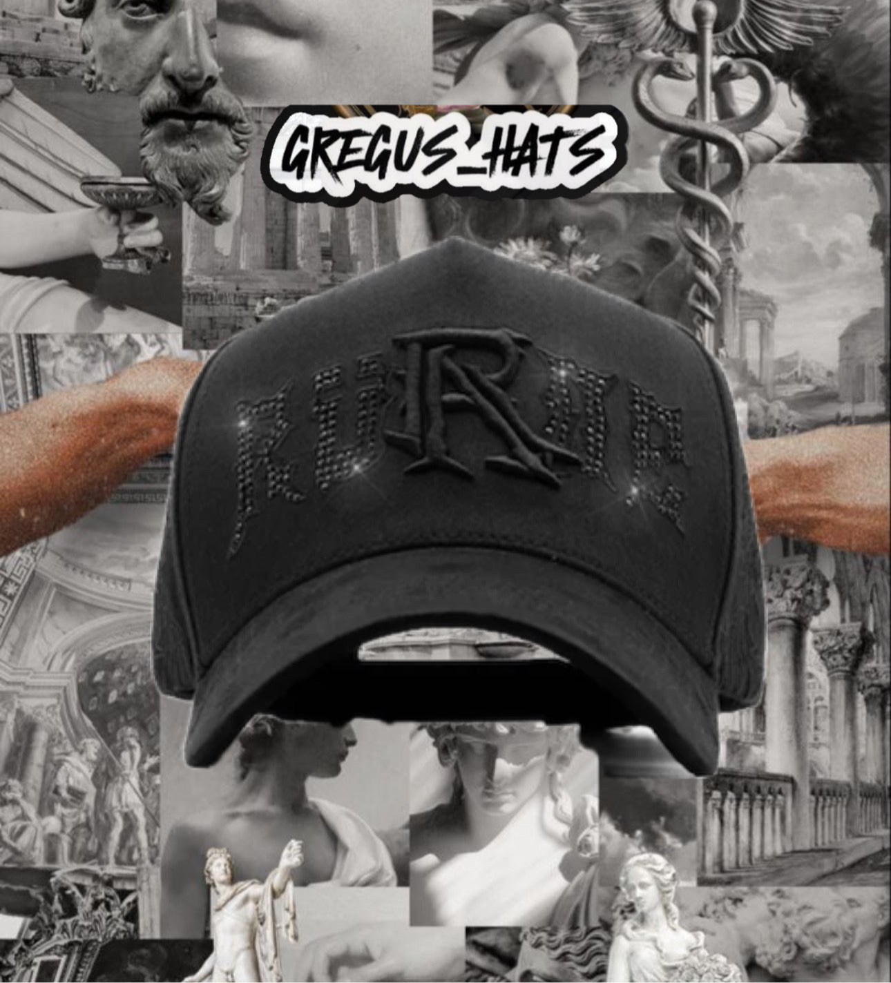 Rude crystals total black ll