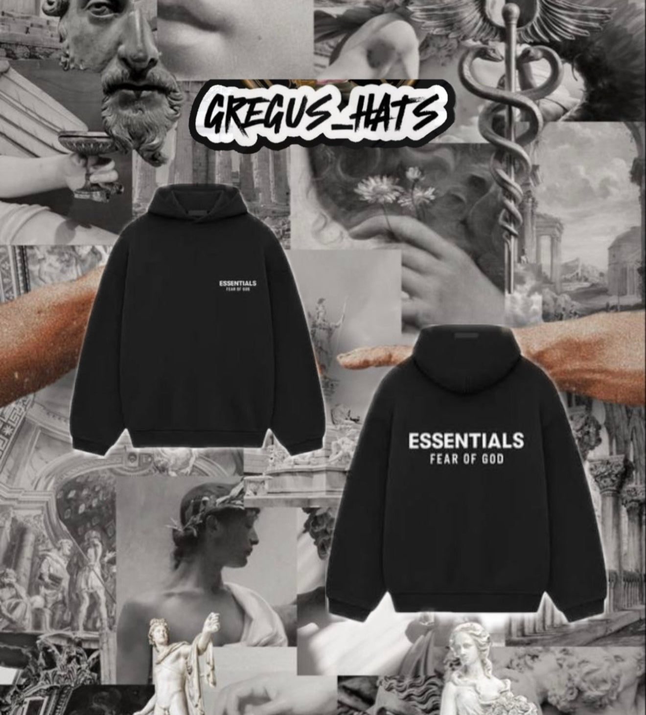 FEAR OF GOD
ESSENTIALS HOODIE Black