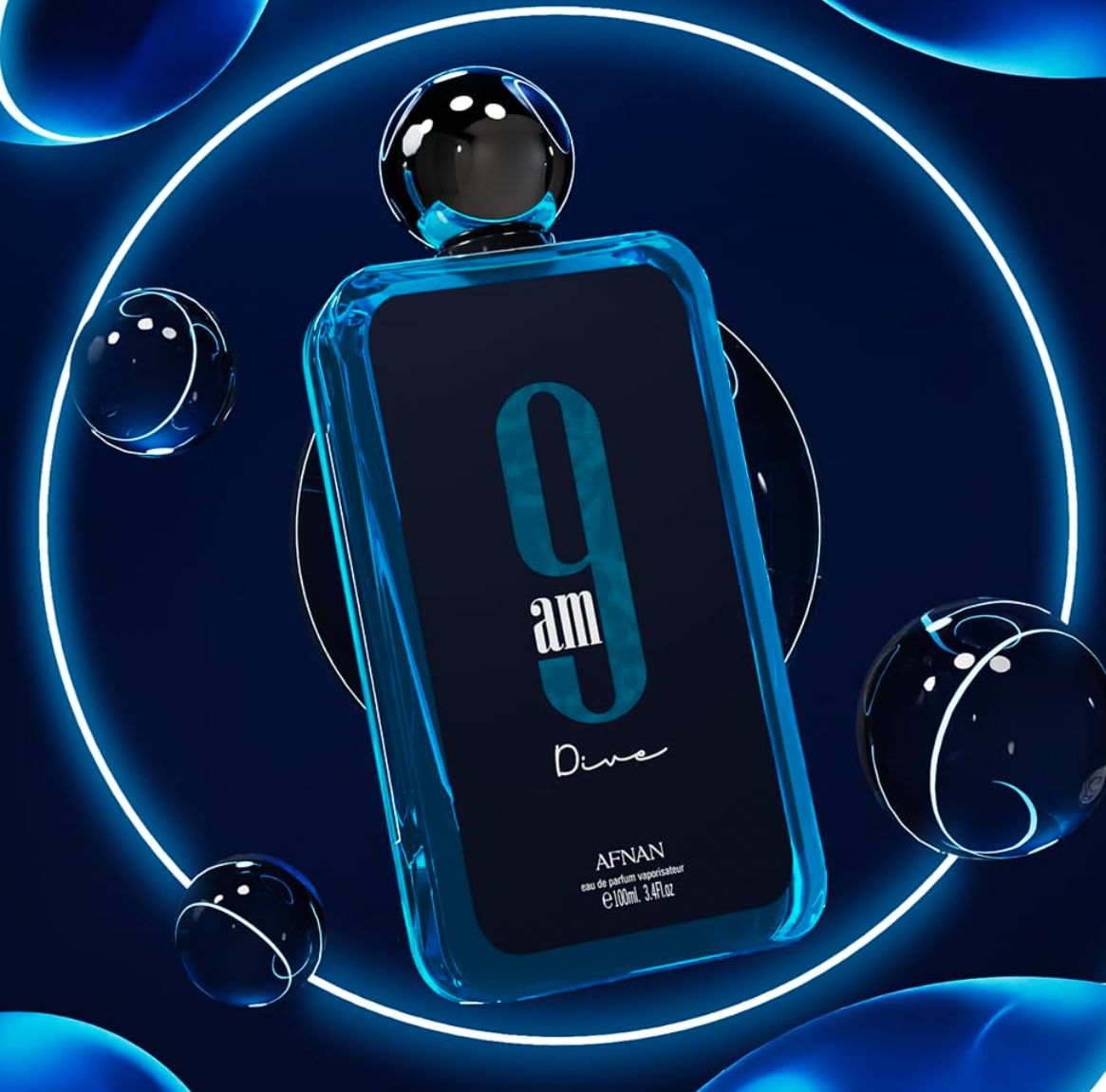 Afnan 9 AM Dive Unisex Eau De Parfum, 3.4