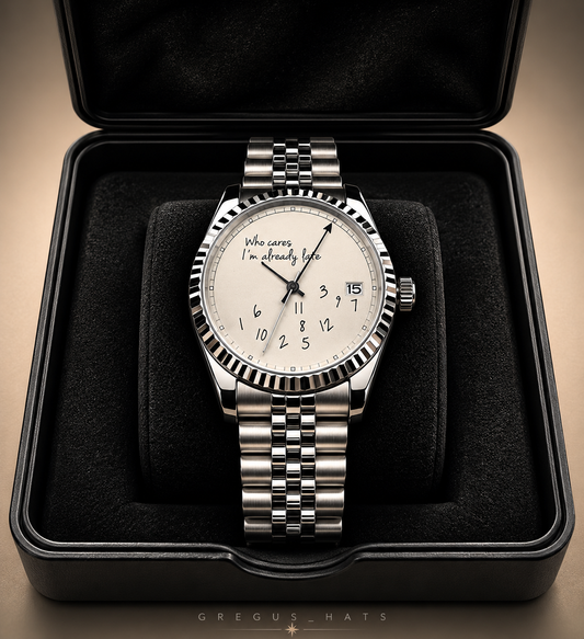 “ Who cares I’m already late” By Seiko watch