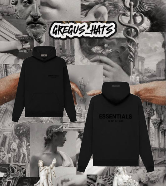 FEAR OF GOD
ESSENTIALS HOODIE
Stretch Limo/Black