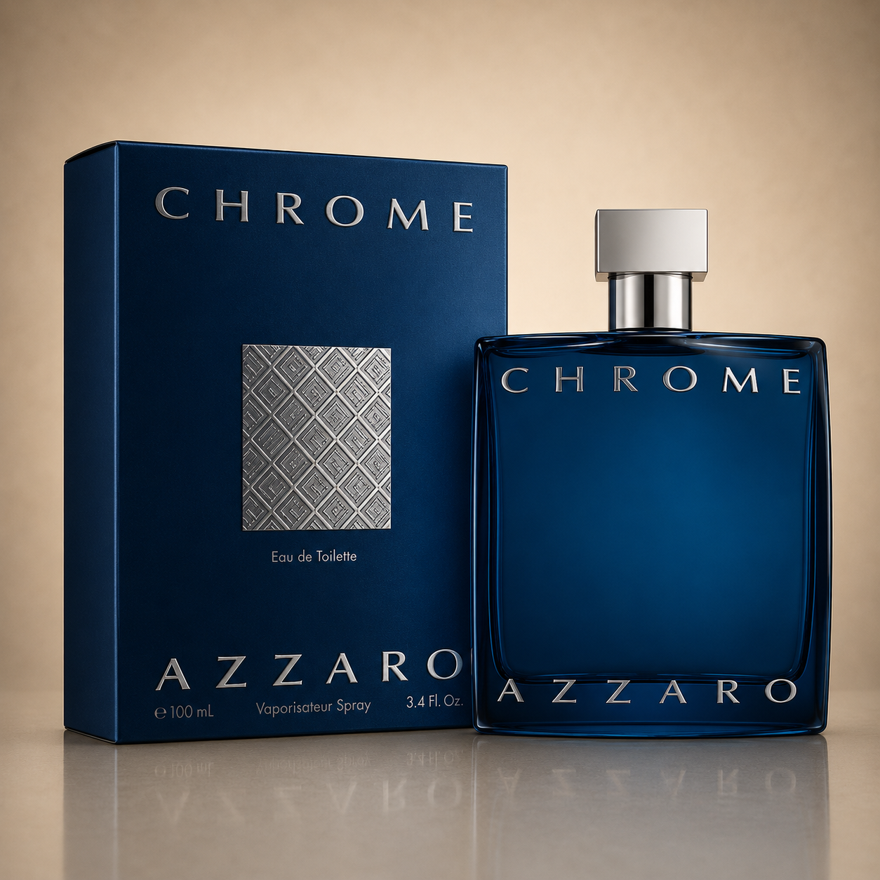 AZZARO CHROME
PERFUME  3.4 oz EDP