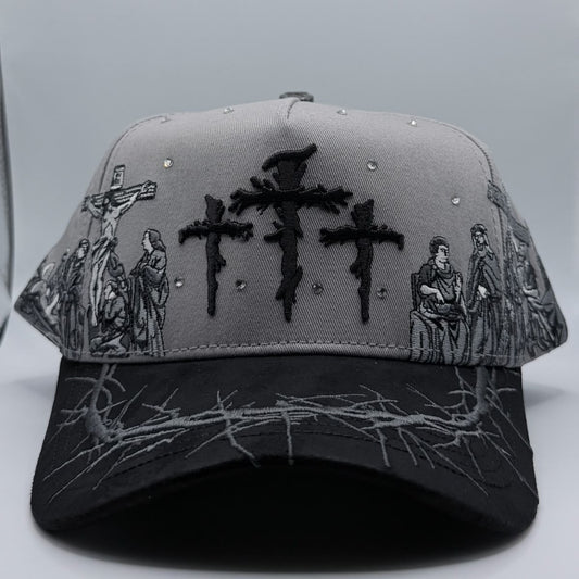 X-Caps - crucifixión gray