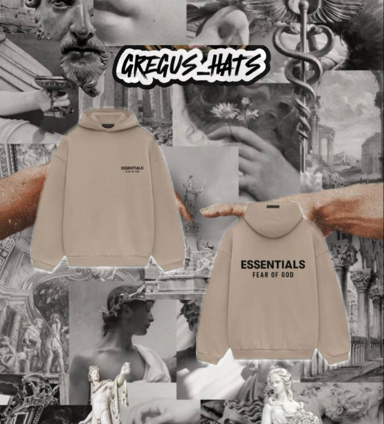 FEAR OF GOD
ESSENTIALS HOODIE
-Desert Sand
