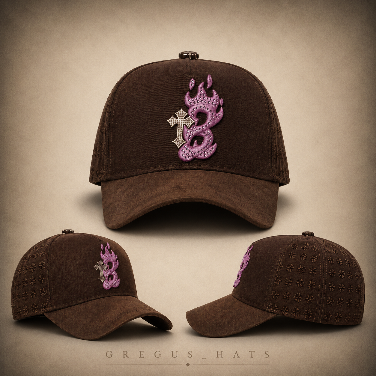 BARBAS HATS-B•CROSS PNK