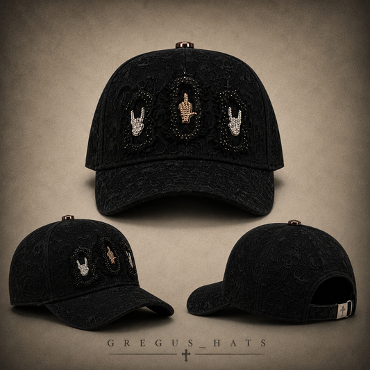 BARBAS HATS - BBB HAND SKULL
